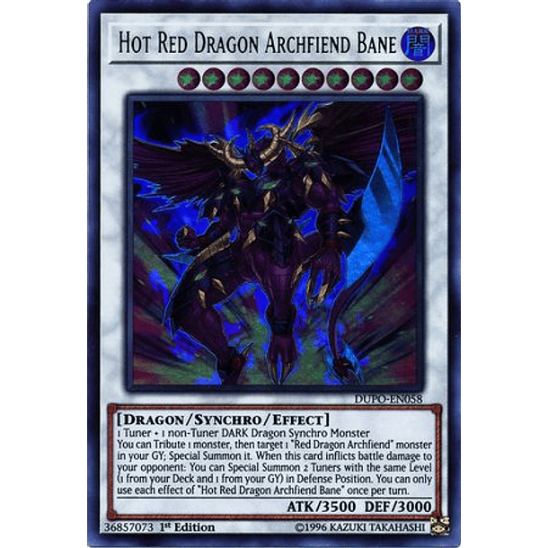Hot Red Dragon Archfiend Bane - DUPO-EN058 - Ultra Rare
