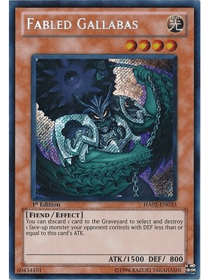 Fabled Gallabas - HA02-EN033 - Secret Rare