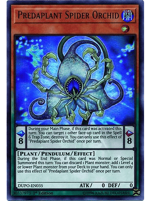 Predaplant Spider Orchid - DUPO-EN035 - Ultra Rare