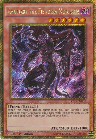 Angmarl the Fiendish Monarch - PGL3-EN001 - Gold Secret Rare 1