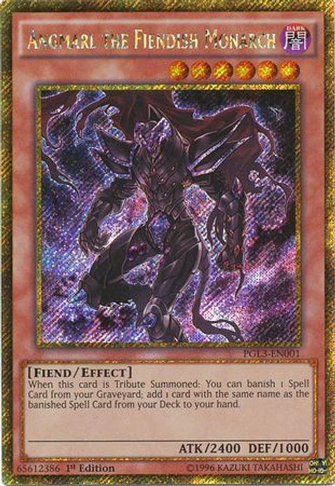 Angmarl the Fiendish Monarch - PGL3-EN001 - Gold Secret Rare