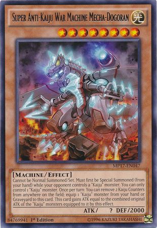 Super Anti-Kaiju War Machine Mecha-Dogoran - MP17-EN047 - Rare 1