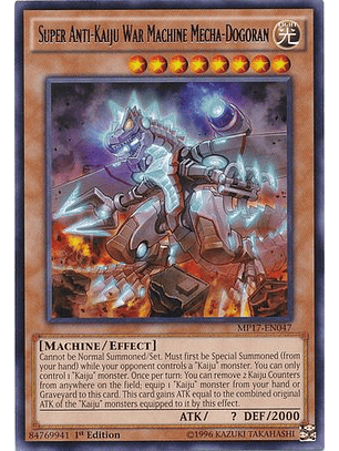 Super Anti-Kaiju War Machine Mecha-Dogoran - MP17-EN047 - Rare