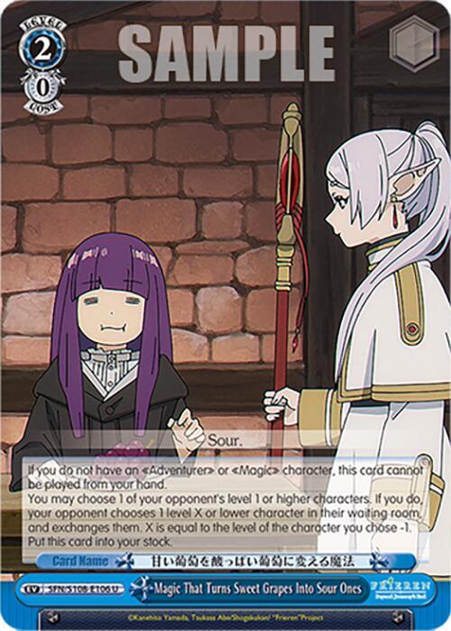 Magic That Turns Sweet Grapes Into Sour Ones - SFN/S108-E106 U - Uncommon  1