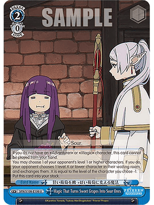 Magic That Turns Sweet Grapes Into Sour Ones - SFN/S108-E106 U - Uncommon 