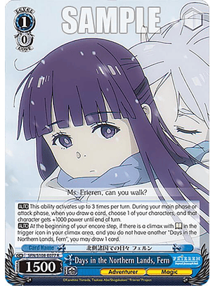 Days in the Northern Lands, Fern - SFN/S108-E077 R - Rare 