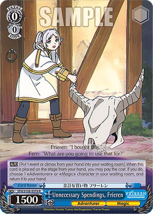 Unnecessary Spendings, Frieren - SFN/S108-E076 R - Rare 1