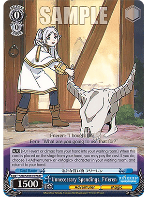 Unnecessary Spendings, Frieren - SFN/S108-E076 R - Rare