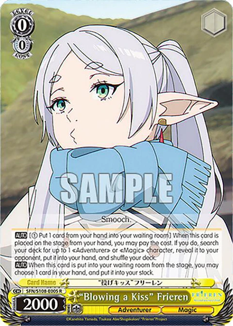 "Blowing a Kiss" Frieren - SFN/S108-E005 R - Rare 