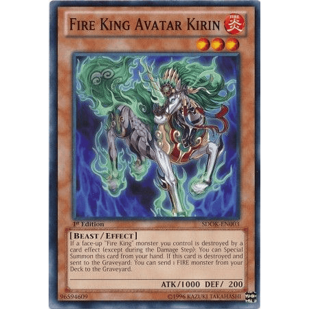 Fire King Avatar Kirin - SDOK-EN003 - Common