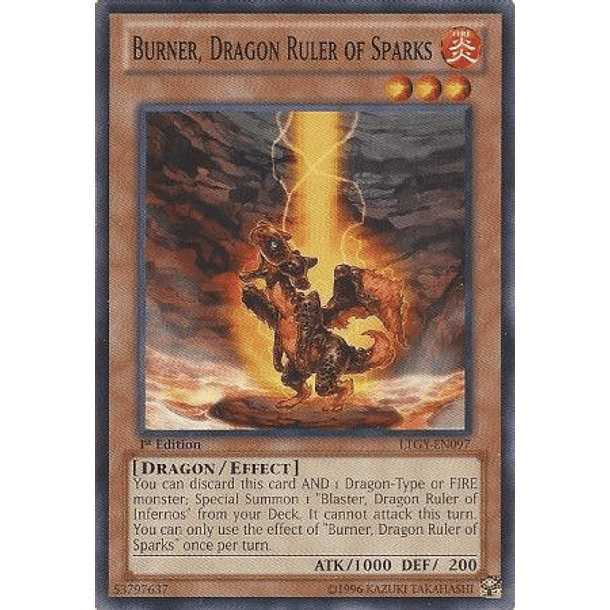 Burner, Dragon Ruler of Sparks - LTGY-EN097 - Common