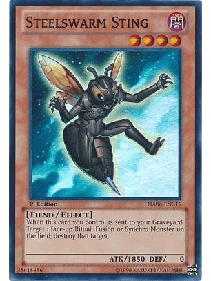 Steelswarm Sting - HA06-EN015 - Super Rare 