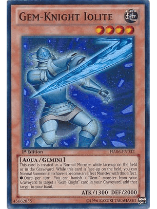 Gem-Knight Iolite - HA06-EN032 - Super Rare 