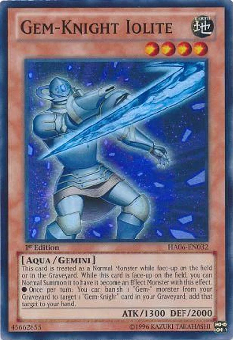Gem-Knight Iolite - HA06-EN032 - Super Rare 