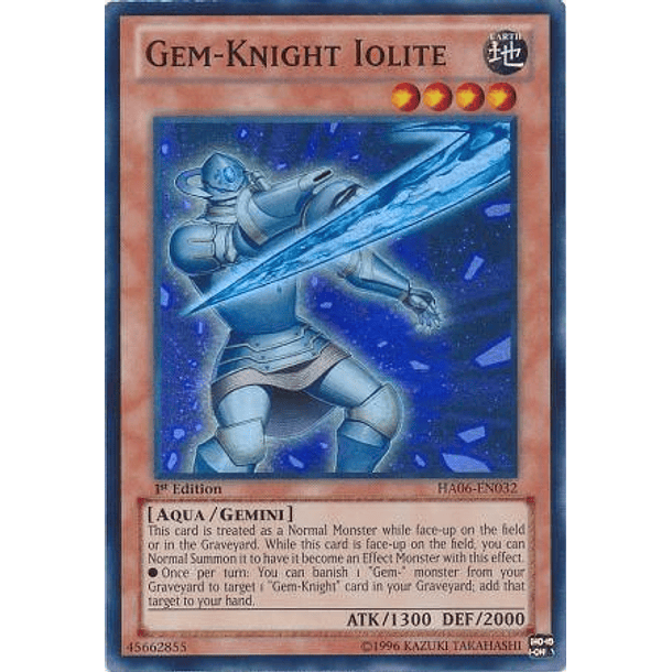 Gem-Knight Iolite - HA06-EN032 - Super Rare 