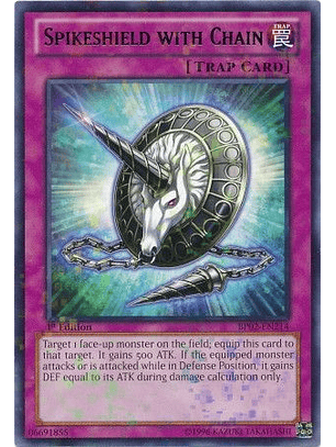 Spikeshield with Chain - BP02-EN214 - Mosaic Rare
