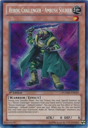 Heroic Challenger - Ambush Soldier - NUMH-EN010 - Secret Rare 1