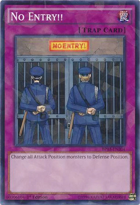 No Entry!! - BP03-EN204 - Shatterfoil Rare