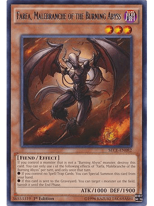 Farfa, Malebranche of the Burning Abyss - SECE-EN082 - Rare