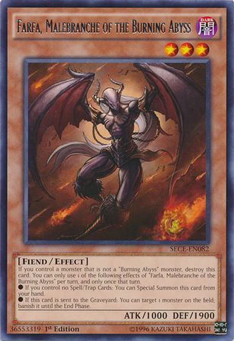 Farfa, Malebranche of the Burning Abyss - SECE-EN082 - Rare