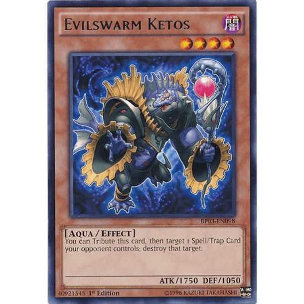 Evilswarm Ketos - BP03-EN098 - Rare