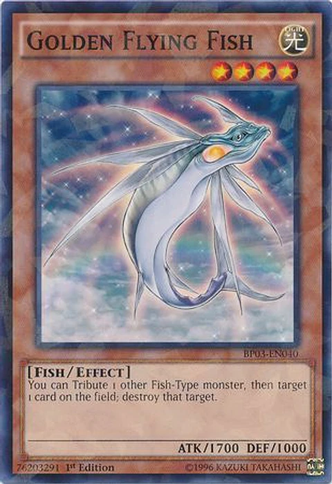 Golden Flying Fish - BP03-EN040 - Shatterfoil Rare 