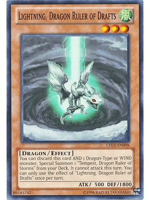 Lightning, Dragon Ruler of Drafts - LTGY-EN098 - Common