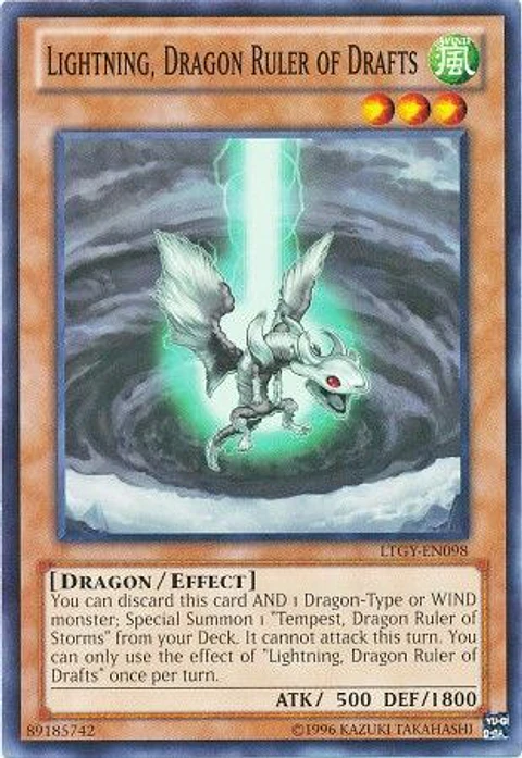 Lightning, Dragon Ruler of Drafts - LTGY-EN098 - Common