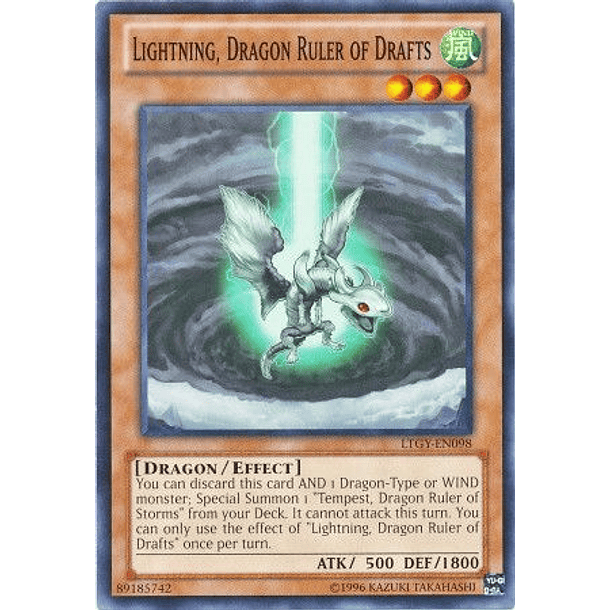 Lightning, Dragon Ruler of Drafts - LTGY-EN098 - Common