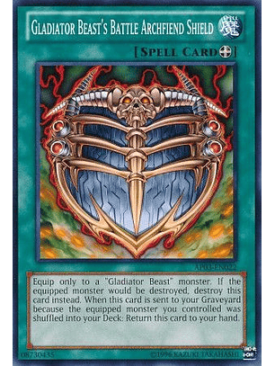 Gladiator Beast's Battle Archfiend Shield - AP03-EN022 - Common