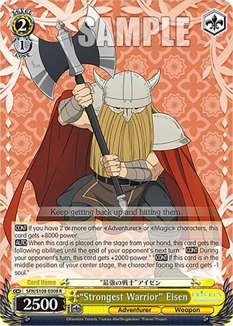 "Strongest Warrior" Eisen - SFN/S108-E008 R - Rare 