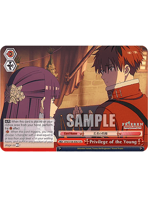 Privilege of the Young - SFN/S108-E067 CR - Climax Rare