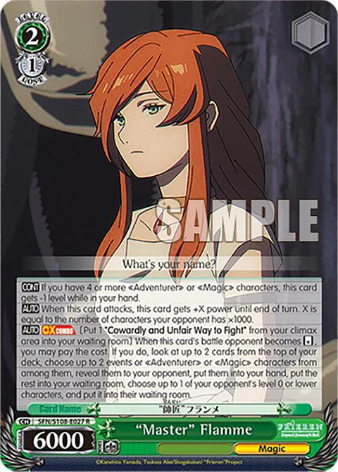 "Master" Flamme - SFN/S108-E027 R - Rare 