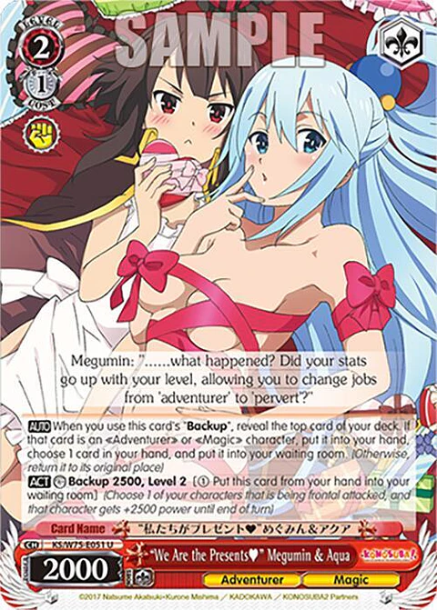 We Are the Presents" Megumin & Aqua - KS/W75-E051 - Uncommon 