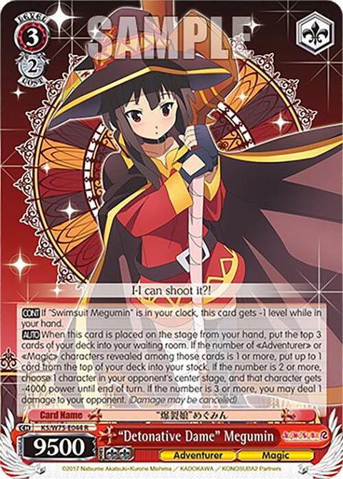 Detonative Dame" Megumin - KS/W75-E044 - Rare