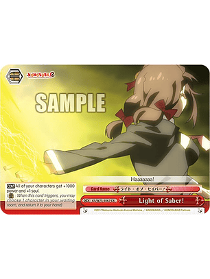 Light of Saber! - KS/W75-E067 - Climax Rare