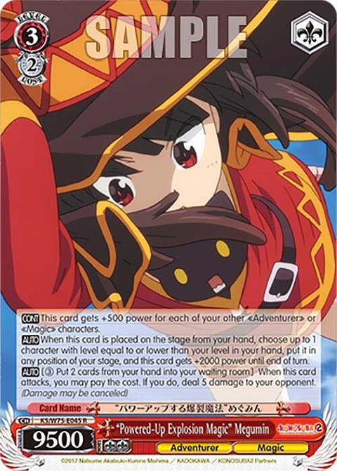 Powered-Up Explosion Magic" Megumin -  KS/W75-E045 - Rare