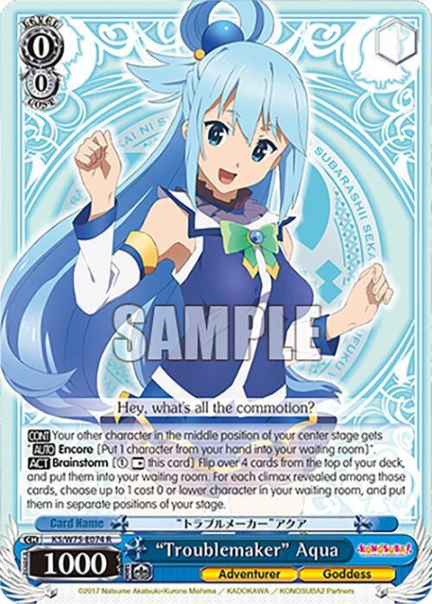 Troublemaker" Aqua - KS/W75-E074 - Rare