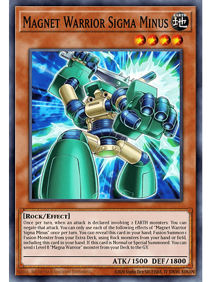 Magnet Warrior Sigma Minus - BPRO-EN006- Common 