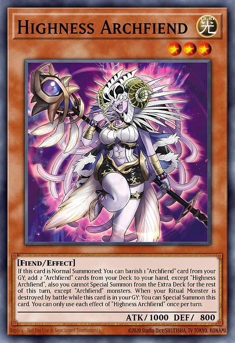 Highness Archfiend - BPRO-EN016 - Super Rare 