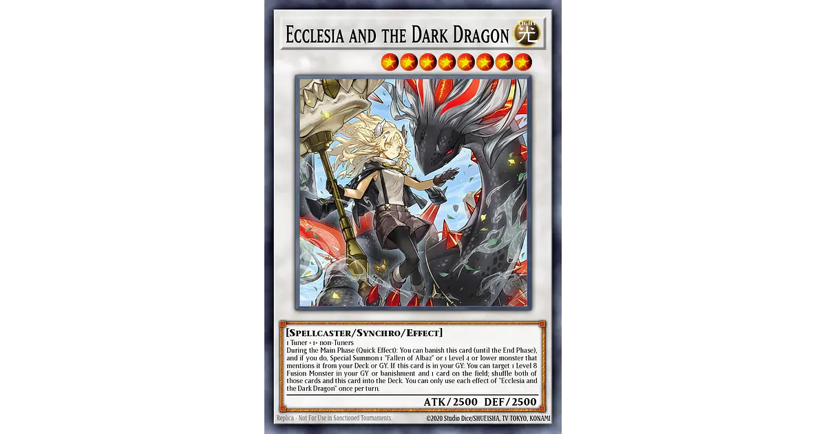 Ecclesia and the Dark Dragon - BPRO-EN041 - Secret Rare