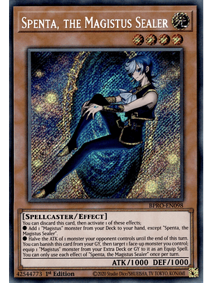 Spenta, the Magistus Sealer - BPRO-EN098 - Secret Rare 