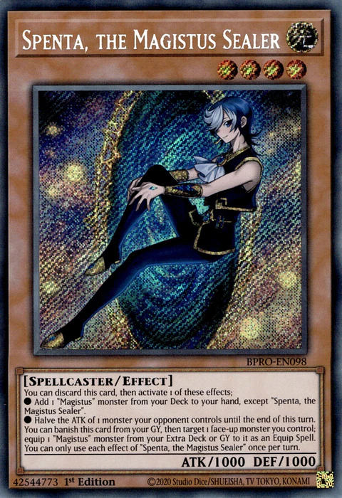 Spenta, the Magistus Sealer - BPRO-EN098 - Secret Rare 