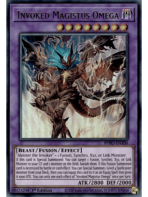 Invoked Magistus Omega - BPRO-EN100 - Ultra Rare 