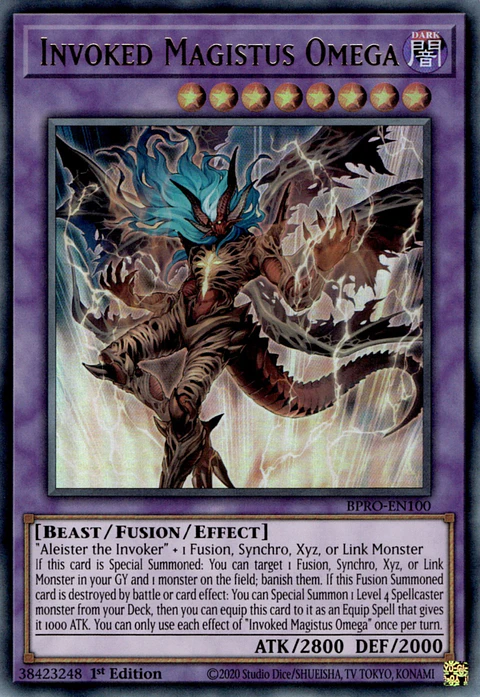 Invoked Magistus Omega - BPRO-EN100 - Ultra Rare 
