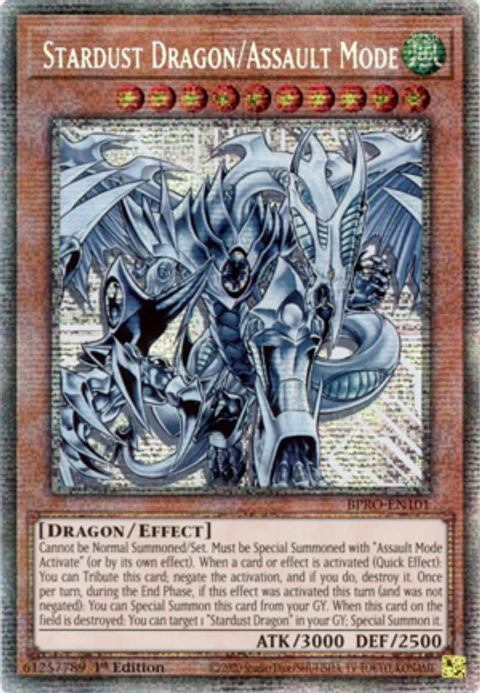 Stardust Dragon/Assault Mode (alternate artwork) - BPRO-EN101 - Starlight Rare