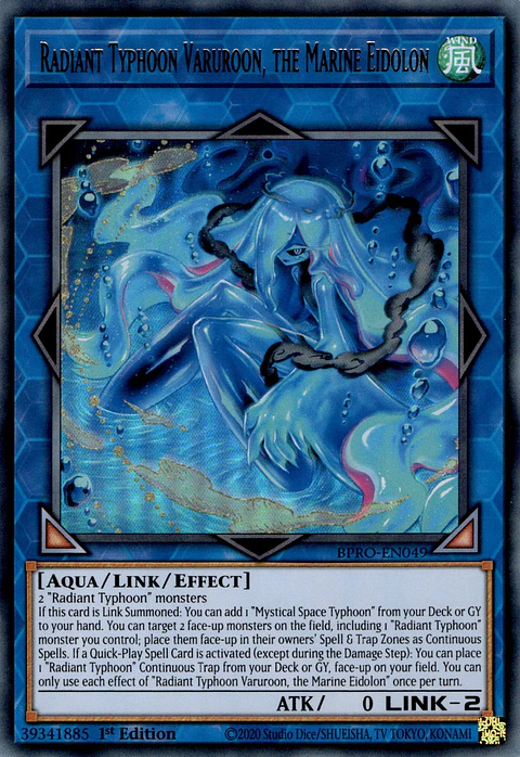 Radiant Typhoon Varuroon, the Marine Eidolon - BPRO-EN049 - Ultra Rare 