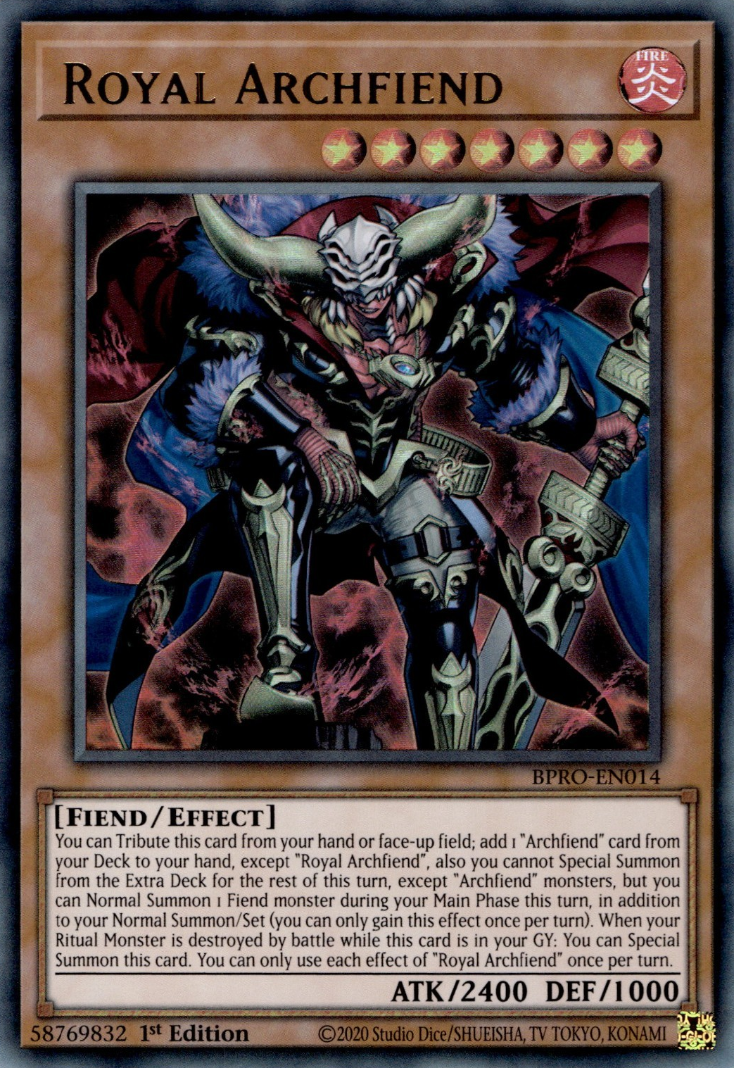 Royal Archfiend - BPRO-EN014 - Ultra Rare  1