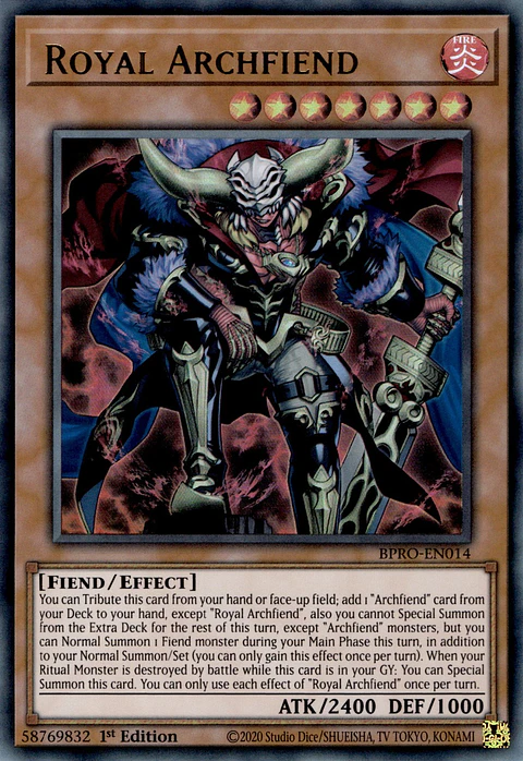 Royal Archfiend - BPRO-EN014 - Ultra Rare 