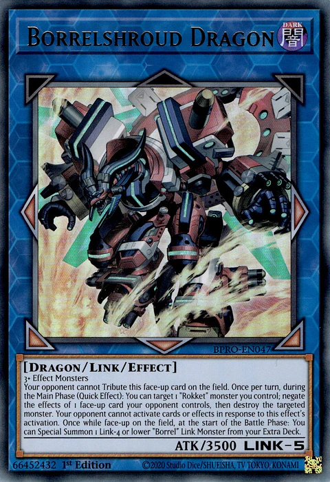 Borrelshroud Dragon - BPRO-EN047 - Ultra Rare 